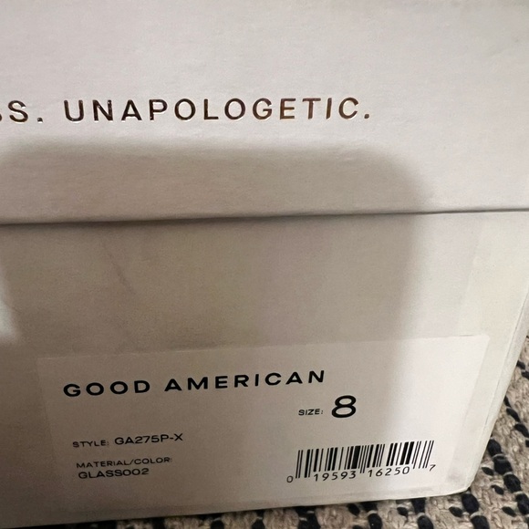 New In Box Good American Glass Cinder-F*cking-Rella Pump - Picture 14 of 14